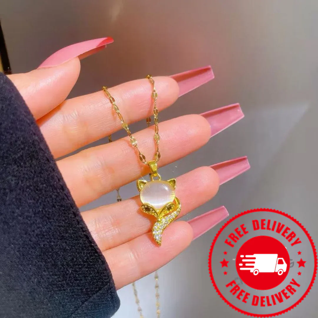 v4 CAT’S EYE FOX QUEEN NECKLACE - Ảnh 3